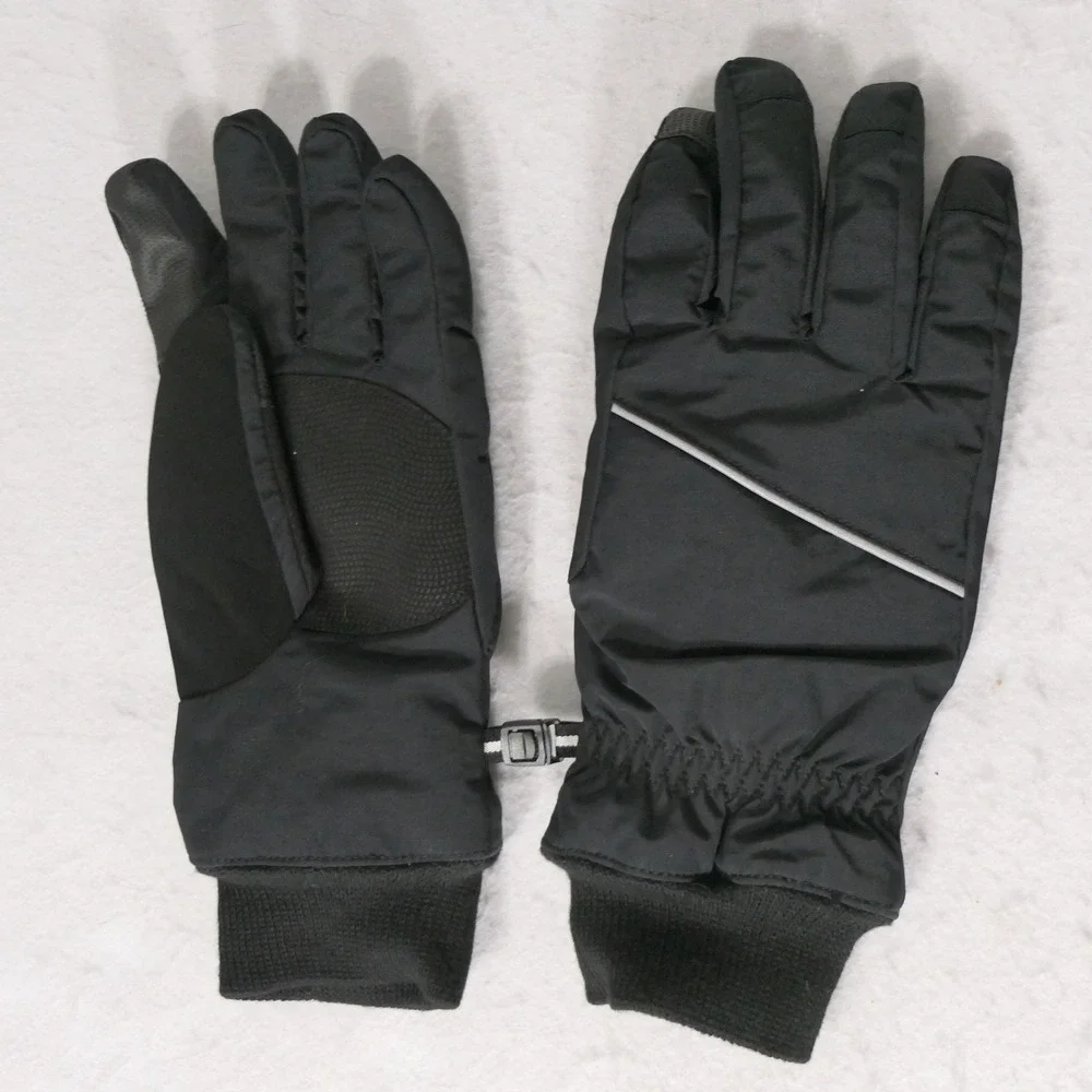 Lands End Women Squall Winter Gloves L Black EZ Touch Gorpcore Outdoor Insulated